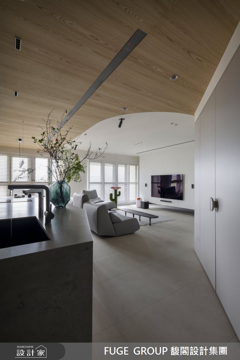35坪新成屋(5年以下)＿混搭風客廳中島案例圖片＿FUGE GROUP 馥閣設計集團＿馥閣_He's A Keeper之8