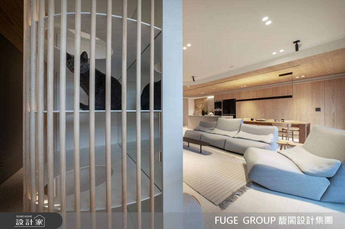 35坪新成屋(5年以下)＿混搭風客廳餐廳寵物案例圖片＿FUGE GROUP 馥閣設計集團＿馥閣_He's A Keeper之13