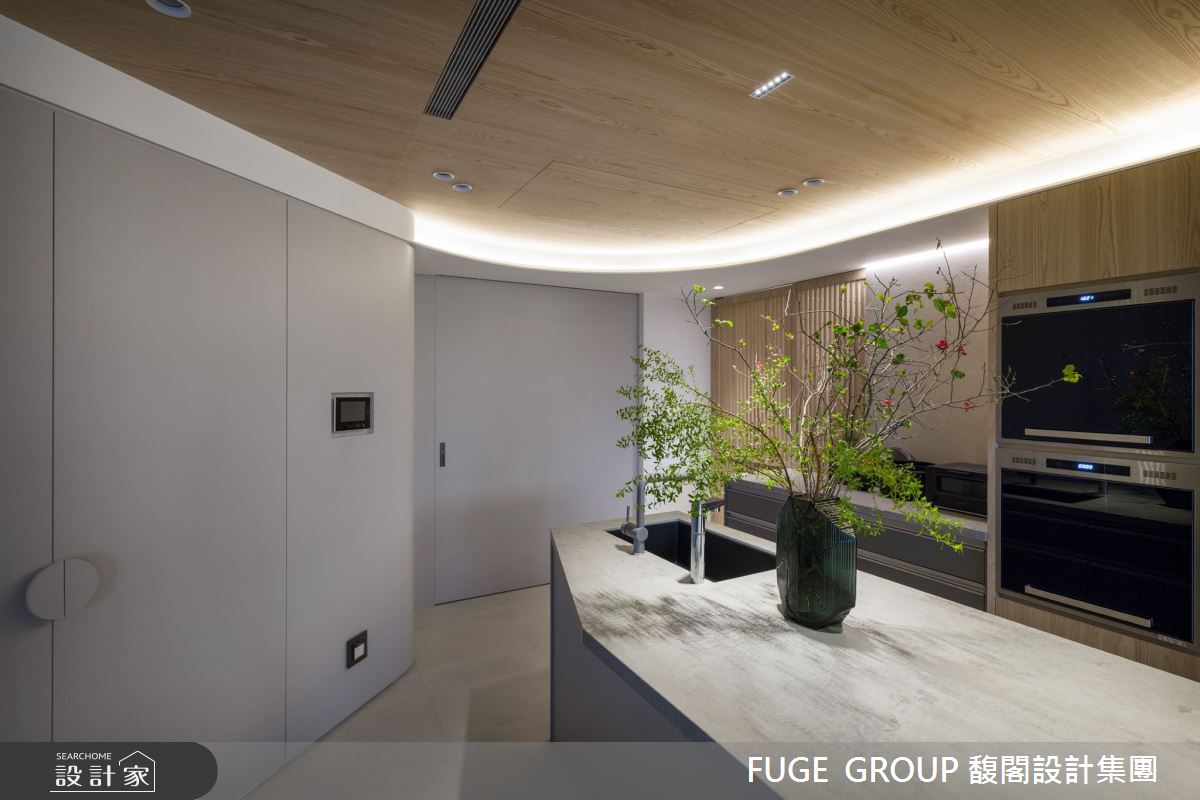 35坪新成屋(5年以下)＿混搭風廚房中島案例圖片＿FUGE GROUP 馥閣設計集團＿馥閣_He's A Keeper之31