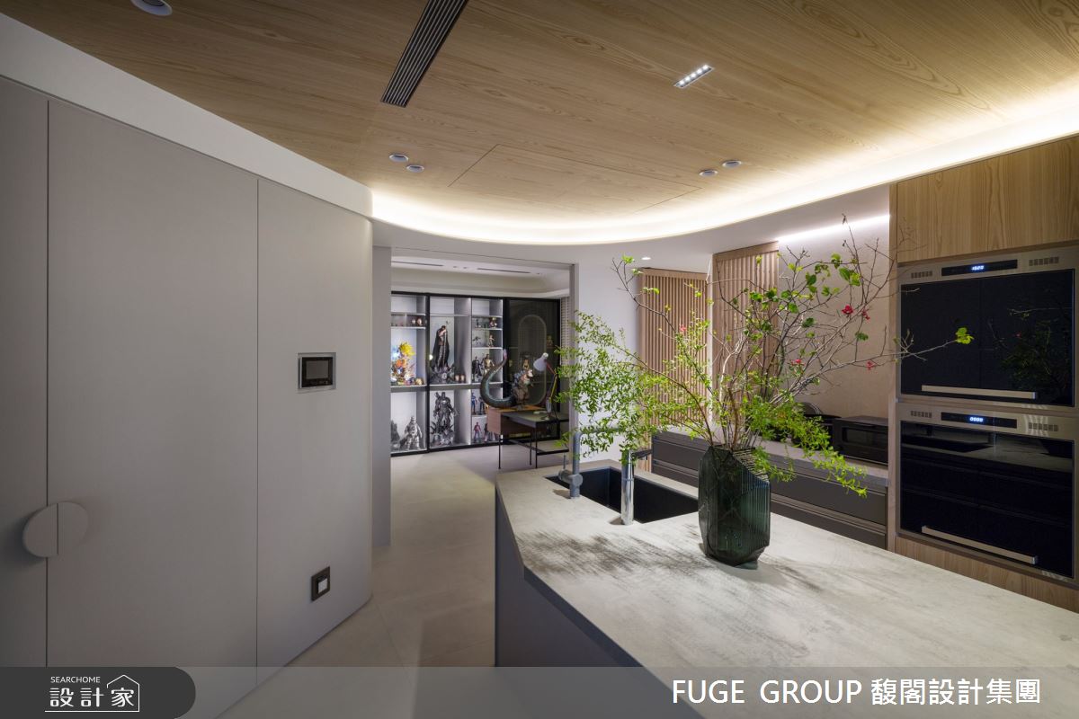 35坪新成屋(5年以下)＿混搭風廚房書房工作區中島案例圖片＿FUGE GROUP 馥閣設計集團＿馥閣_He's A Keeper之32