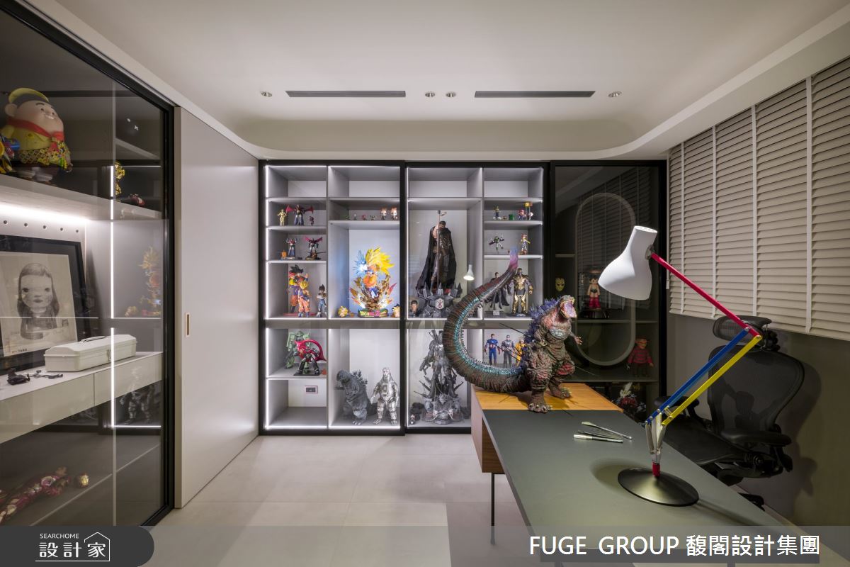 35坪新成屋(5年以下)＿混搭風書房工作區案例圖片＿FUGE GROUP 馥閣設計集團＿馥閣_He's A Keeper之33