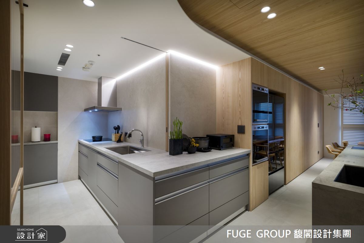 35坪新成屋(5年以下)＿混搭風廚房中島案例圖片＿FUGE GROUP 馥閣設計集團＿馥閣_He's A Keeper之36