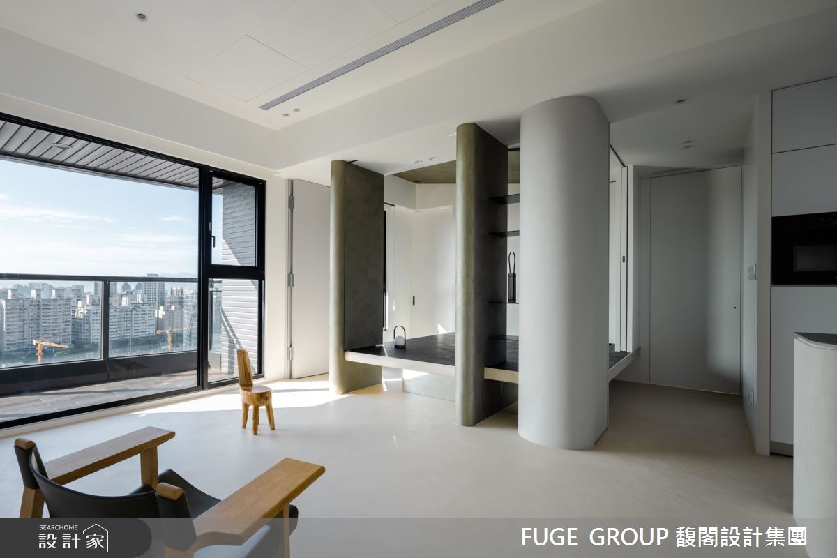 24坪毛胚屋＿簡約風客廳陽台多功能室案例圖片＿FUGE GROUP 馥閣設計集團＿馥閣_Oasis of Freedom 自由綠洲之10