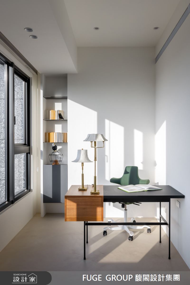 24坪毛胚屋＿簡約風書房工作區案例圖片＿FUGE GROUP 馥閣設計集團＿馥閣_Oasis of Freedom 自由綠洲之24