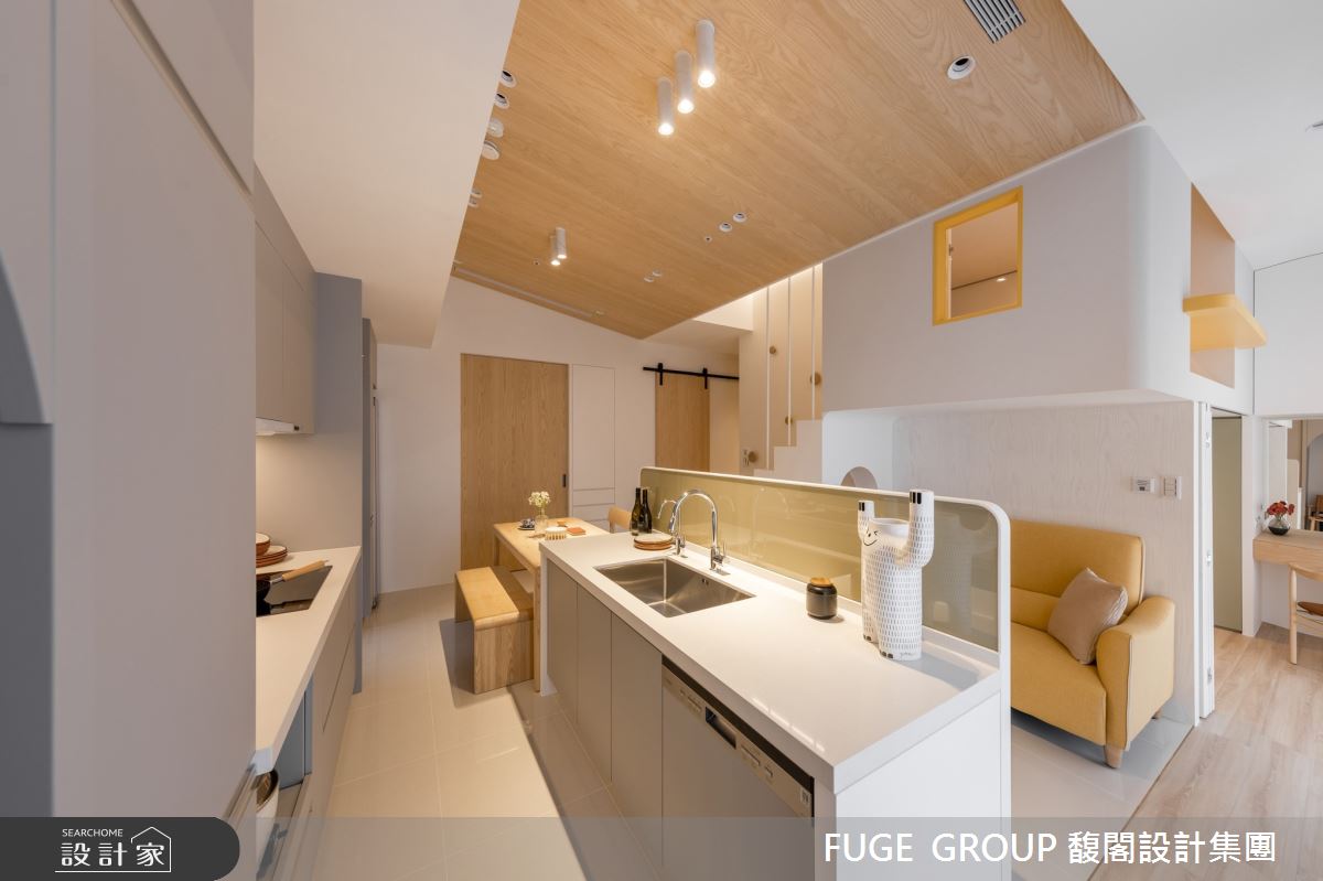 預售屋＿北歐風客廳餐廳廚房樓梯案例圖片＿FUGE GROUP 馥閣設計集團＿馥閣_Steps for the Future（ft. #哈囉兔兔）之32