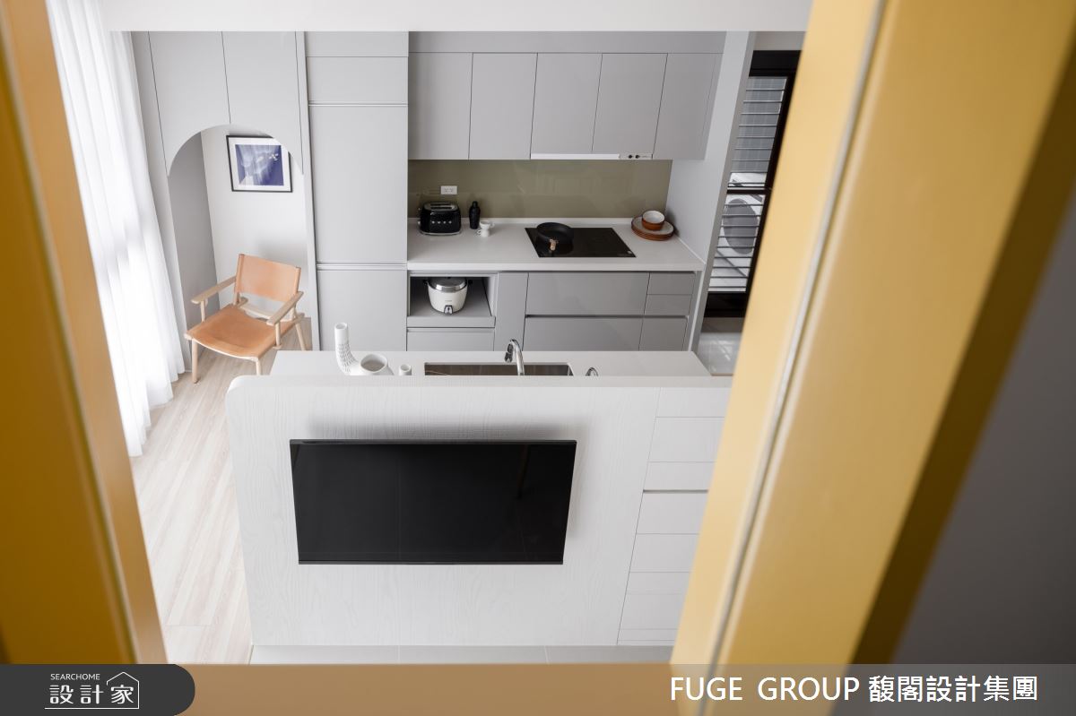 預售屋＿北歐風客廳餐廳廚房案例圖片＿FUGE GROUP 馥閣設計集團＿馥閣_Steps for the Future（ft. #哈囉兔兔）之17