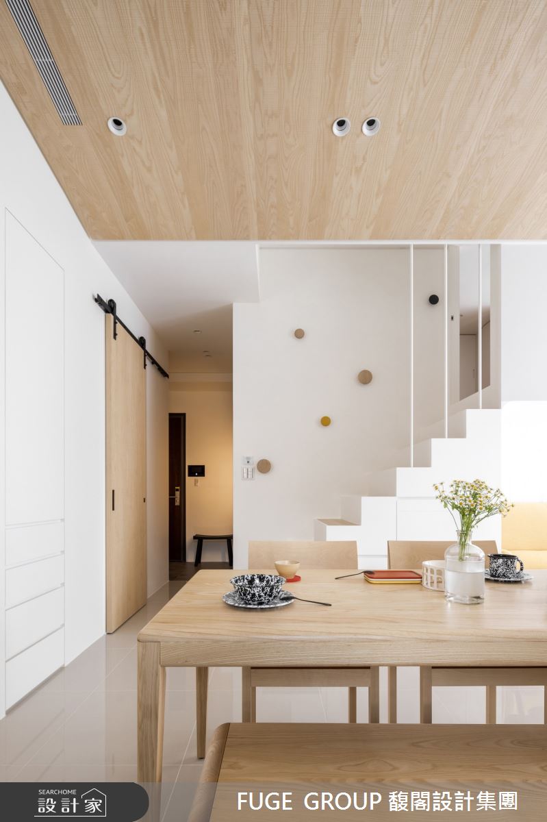 預售屋＿北歐風玄關餐廳樓梯案例圖片＿FUGE GROUP 馥閣設計集團＿馥閣_Steps for the Future（ft. #哈囉兔兔）之26