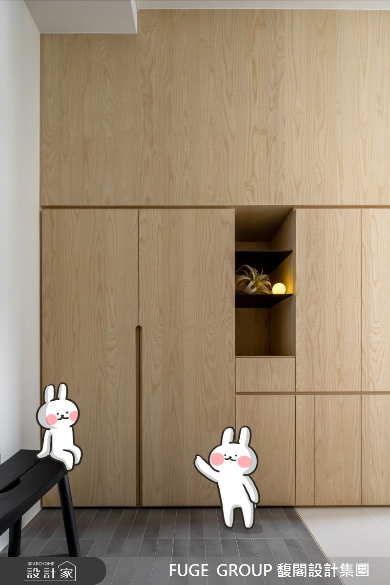 預售屋＿北歐風玄關案例圖片＿FUGE GROUP 馥閣設計集團＿馥閣_Steps for the Future（ft. #哈囉兔兔）之29