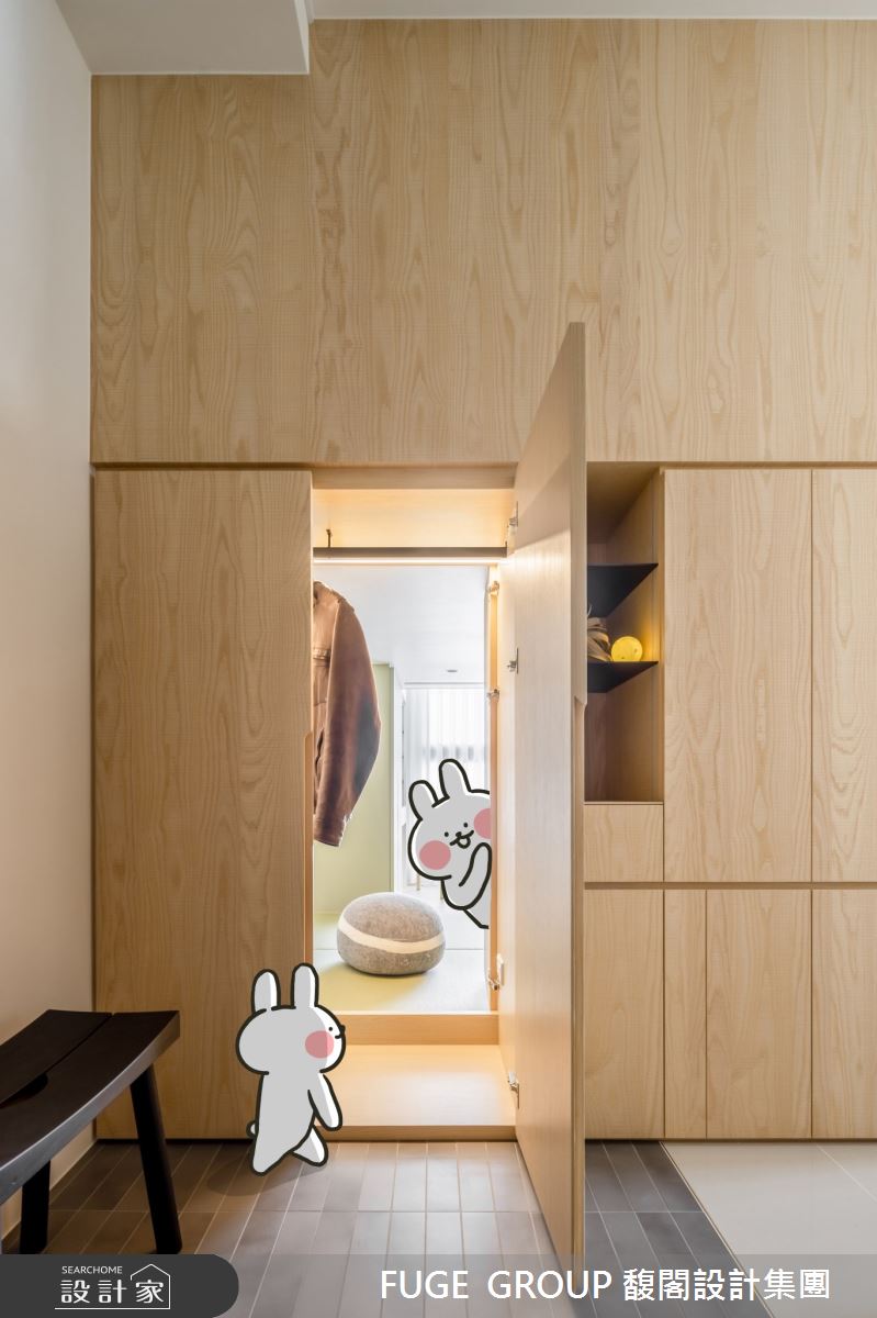 預售屋＿北歐風玄關多功能室案例圖片＿FUGE GROUP 馥閣設計集團＿馥閣_Steps for the Future（ft. #哈囉兔兔）之31