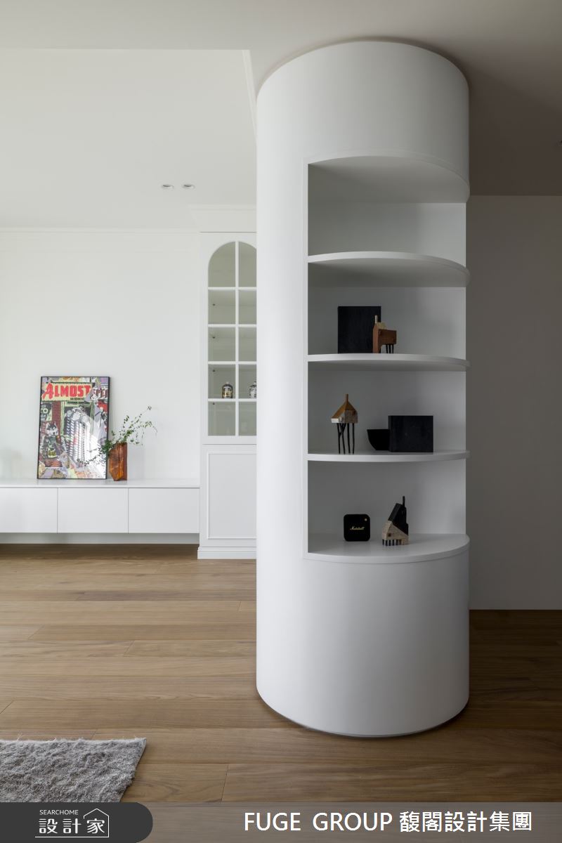 41坪中古屋(5~15年)＿美式風客廳案例圖片＿FUGE GROUP 馥閣設計集團＿馥閣_光影中的光陰 Chill White Warmth之5