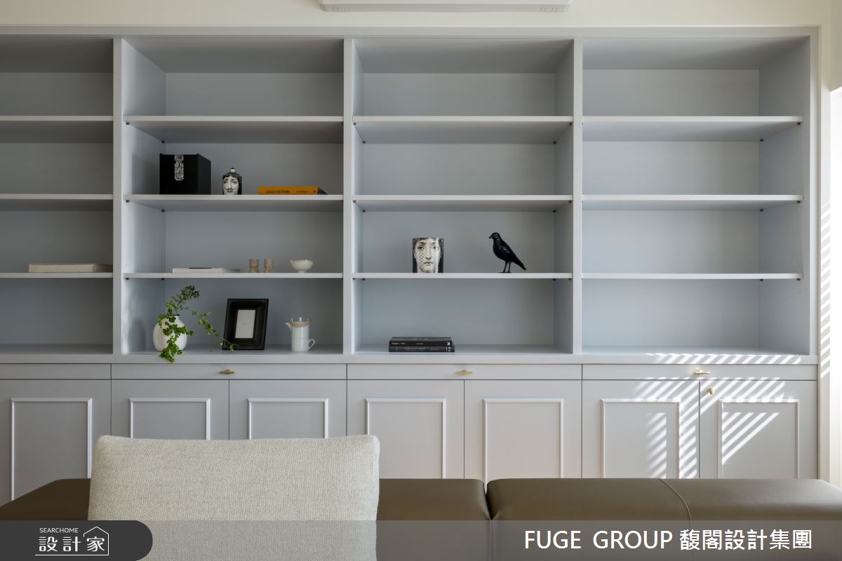 41坪中古屋(5~15年)＿美式風客廳案例圖片＿FUGE GROUP 馥閣設計集團＿馥閣_光影中的光陰 Chill White Warmth之10
