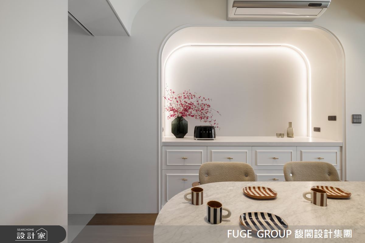 41坪中古屋(5~15年)＿美式風餐廳案例圖片＿FUGE GROUP 馥閣設計集團＿馥閣_光影中的光陰 Chill White Warmth之11