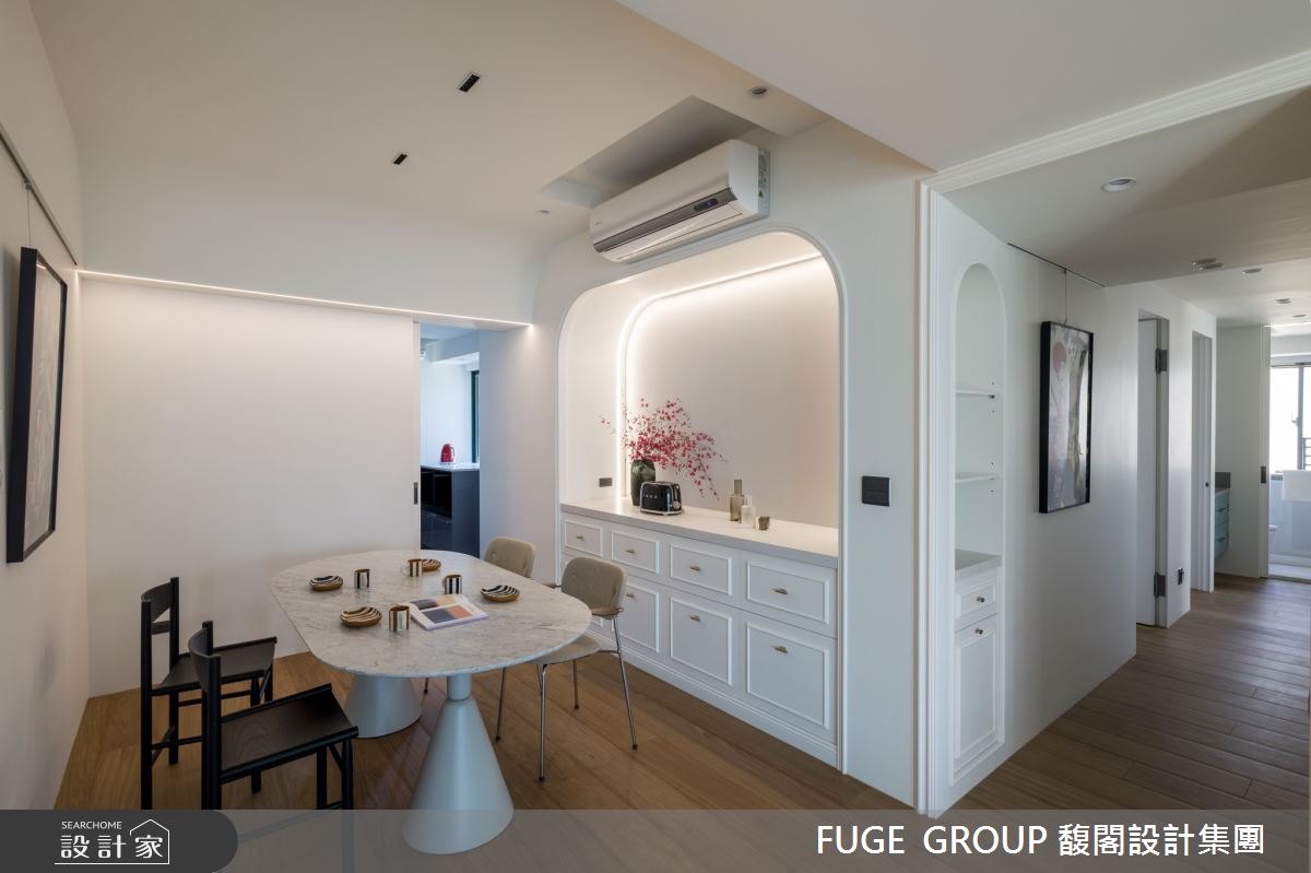 41坪中古屋(5~15年)＿美式風餐廳案例圖片＿FUGE GROUP 馥閣設計集團＿馥閣_光影中的光陰 Chill White Warmth之12