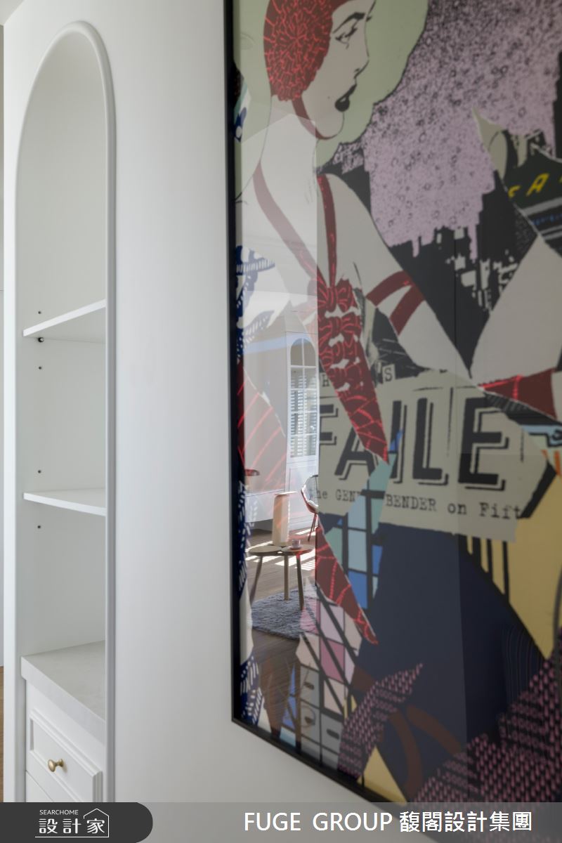 41坪中古屋(5~15年)＿美式風客廳案例圖片＿FUGE GROUP 馥閣設計集團＿馥閣_光影中的光陰 Chill White Warmth之17