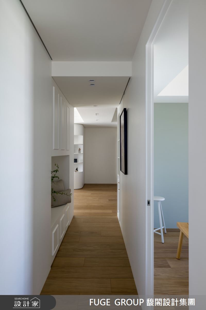41坪中古屋(5~15年)＿美式風走廊案例圖片＿FUGE GROUP 馥閣設計集團＿馥閣_光影中的光陰 Chill White Warmth之20