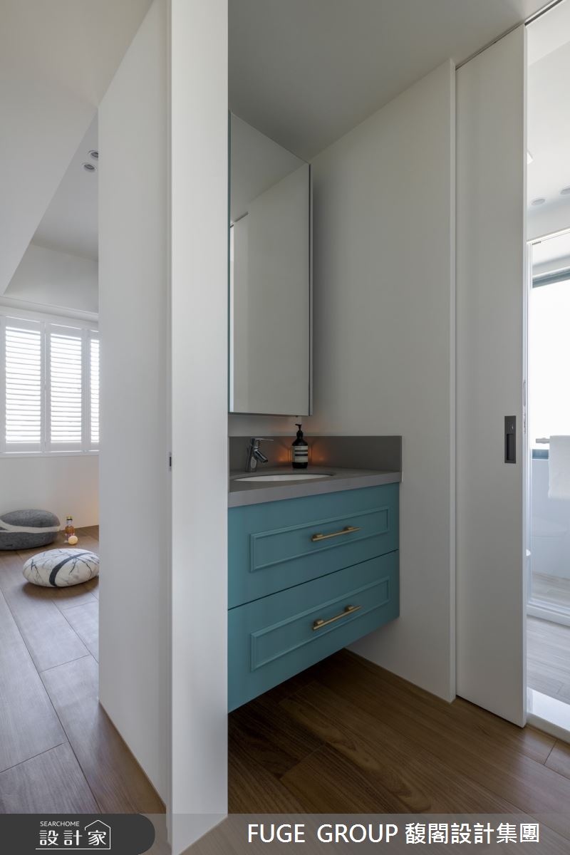41坪中古屋(5~15年)＿美式風浴室案例圖片＿FUGE GROUP 馥閣設計集團＿馥閣_光影中的光陰 Chill White Warmth之21