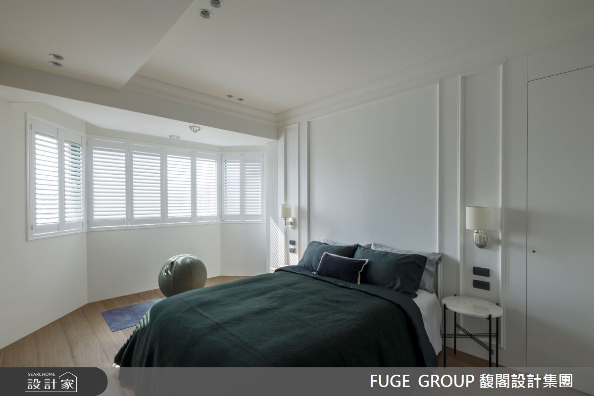 41坪中古屋(5~15年)＿美式風臥室案例圖片＿FUGE GROUP 馥閣設計集團＿馥閣_光影中的光陰 Chill White Warmth之23