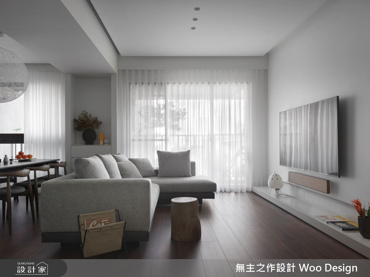38坪預售屋＿現代簡約風客廳餐廳案例圖片＿無主之作空間設計＿無主之作_02之2