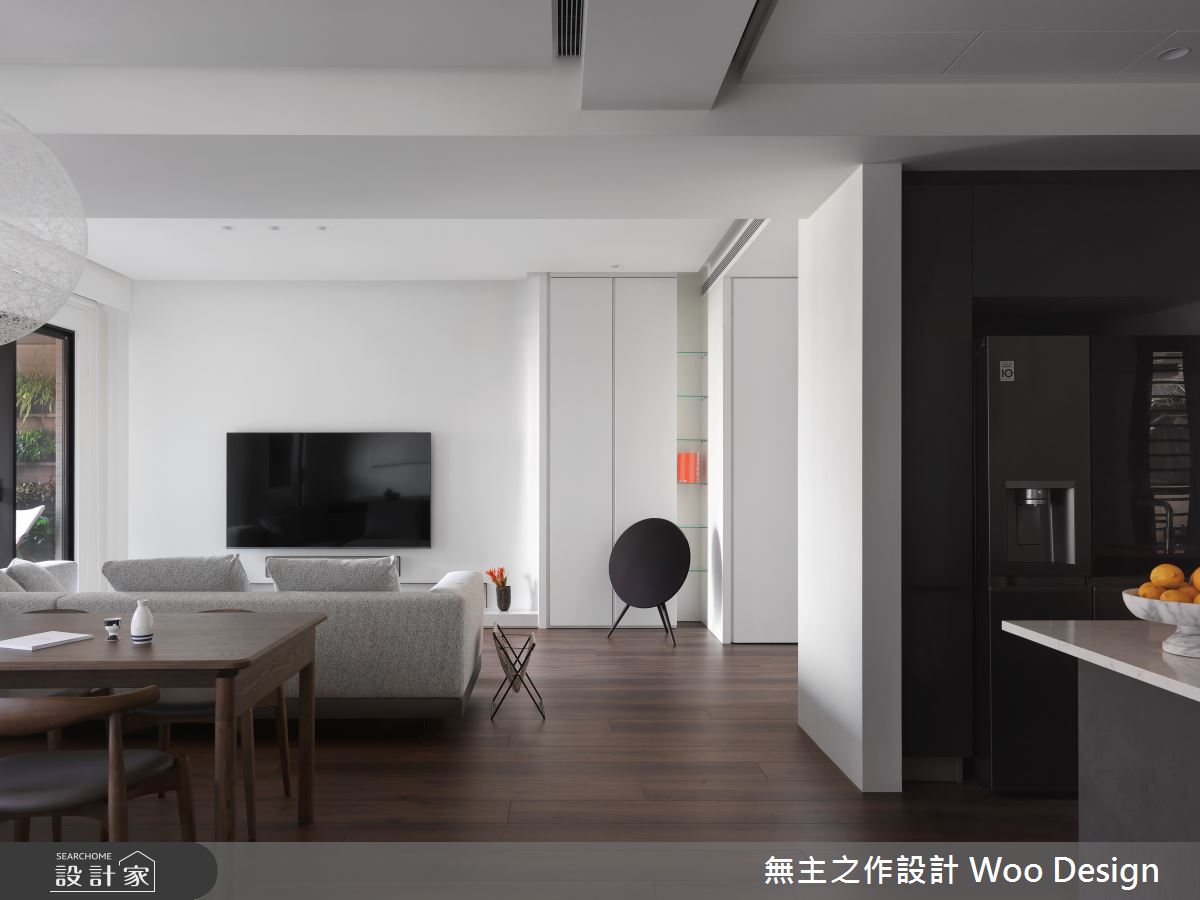 38坪預售屋＿現代簡約風客廳餐廳中島案例圖片＿無主之作空間設計＿無主之作_02之7