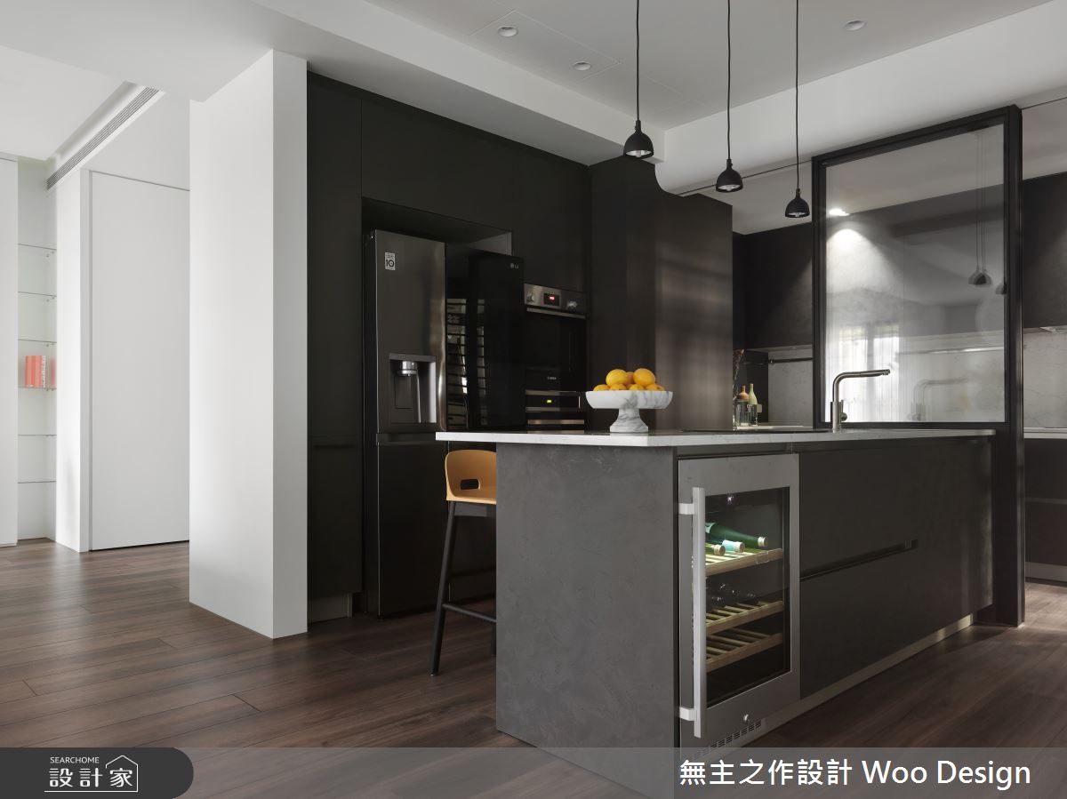 38坪預售屋＿現代簡約風廚房中島案例圖片＿無主之作空間設計＿無主之作_02之13