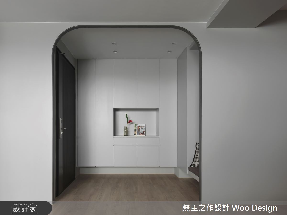 34坪新成屋(5年以下)＿現代美式風玄關案例圖片＿無主之作空間設計＿無主之作_04之1