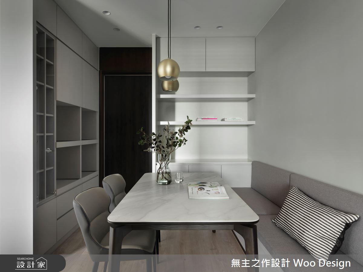 34坪新成屋(5年以下)＿現代美式風玄關餐廳案例圖片＿無主之作空間設計＿無主之作_04之15