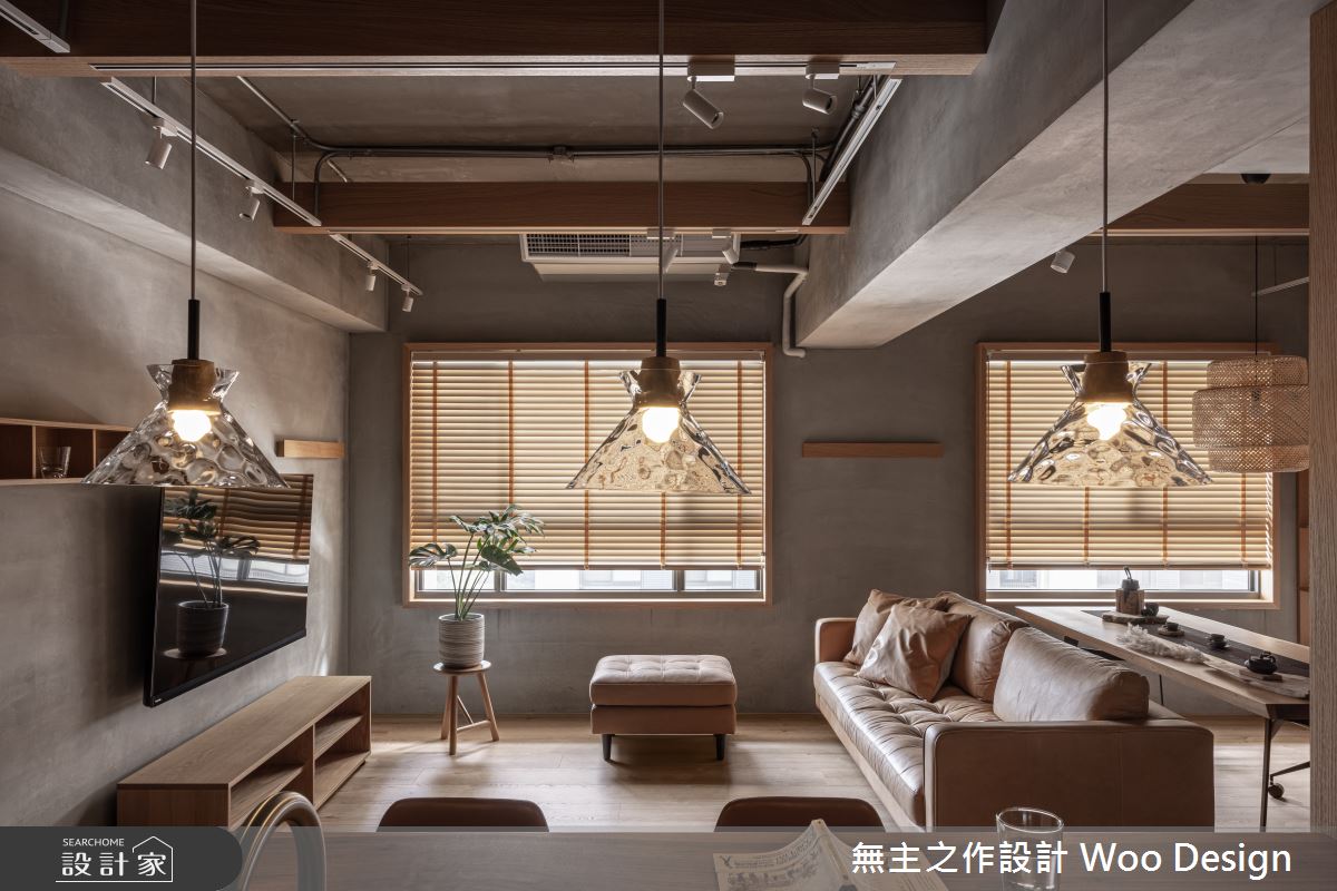 25坪預售屋＿日式無印風客廳餐廳書房中島案例圖片＿無主之作空間設計＿無主之作_05之8