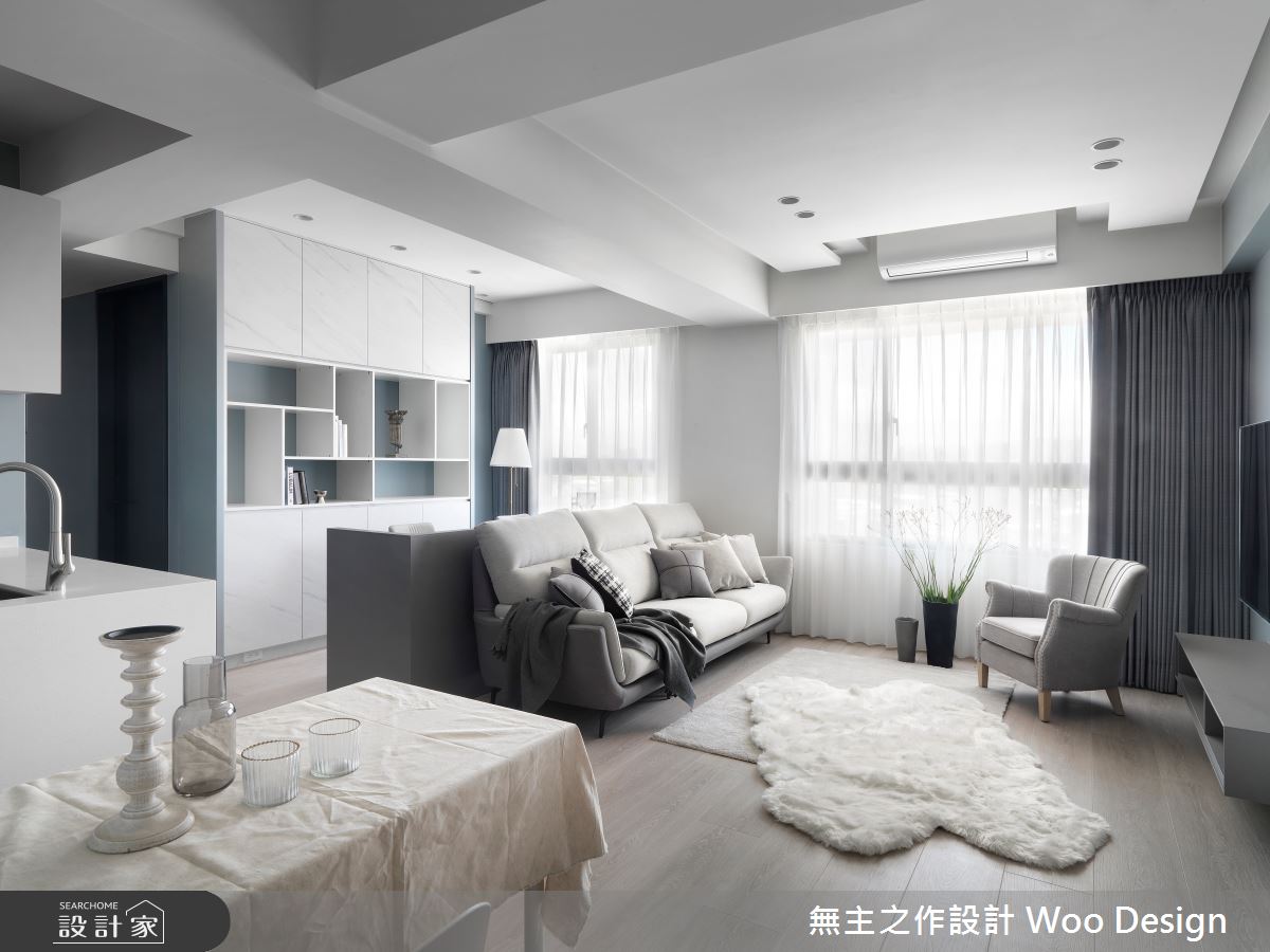 29坪新成屋(5年以下)＿簡約風客廳餐廳書房案例圖片＿無主之作空間設計＿無主之作_08之2