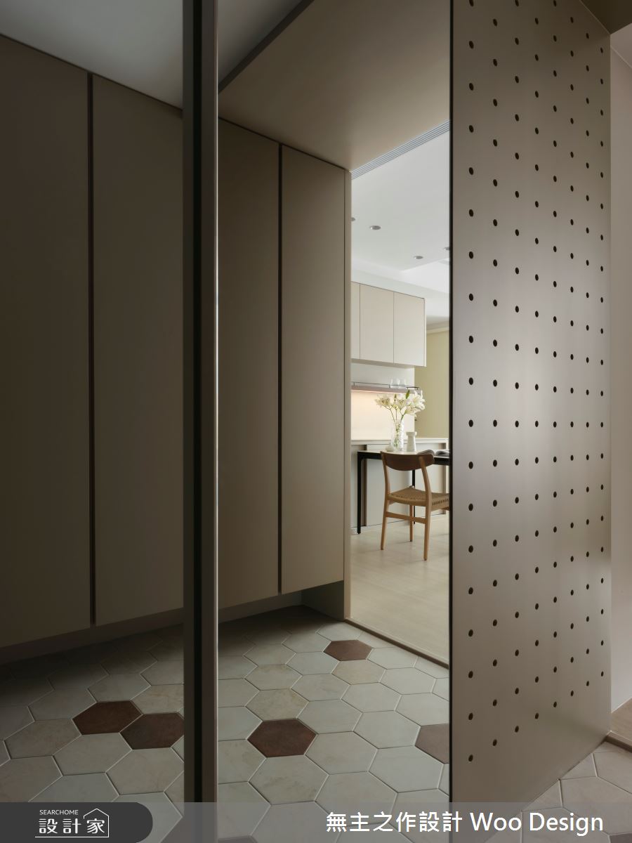 23坪預售屋＿現代風玄關案例圖片＿無主之作空間設計＿無主之作_12_奶茶漫居之3