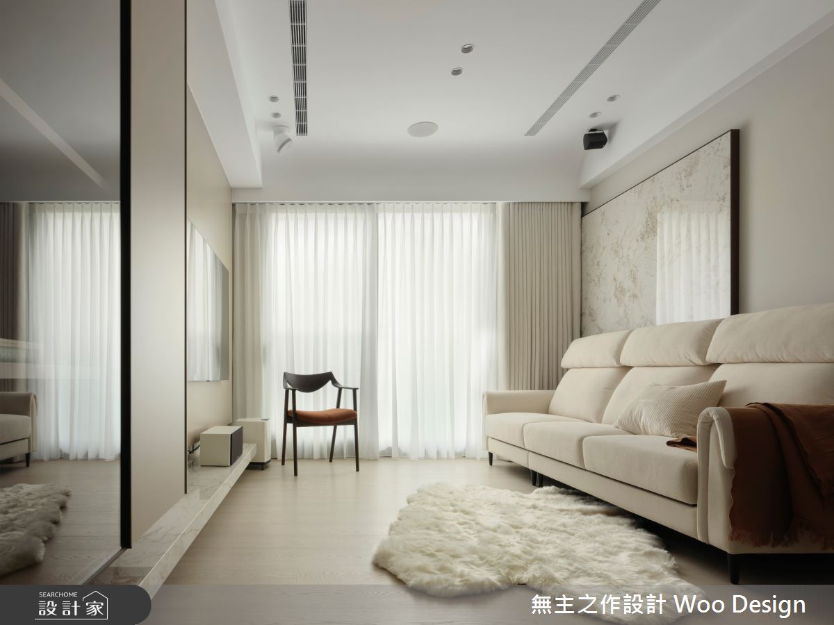 23坪預售屋＿現代風客廳案例圖片＿無主之作空間設計＿無主之作_12_奶茶漫居之12