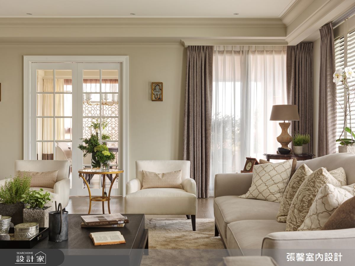 81坪預售屋＿美式風客廳案例圖片＿張馨室內設計/瀚觀室內裝修設計工程有限公司＿張馨_三個女人的家之5