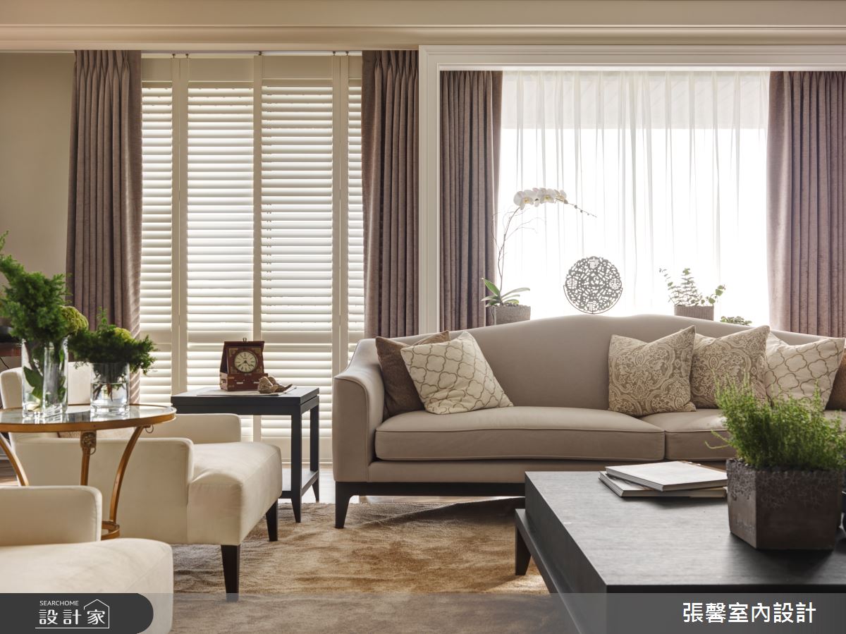 81坪預售屋＿美式風客廳案例圖片＿張馨室內設計/瀚觀室內裝修設計工程有限公司＿張馨_三個女人的家之6