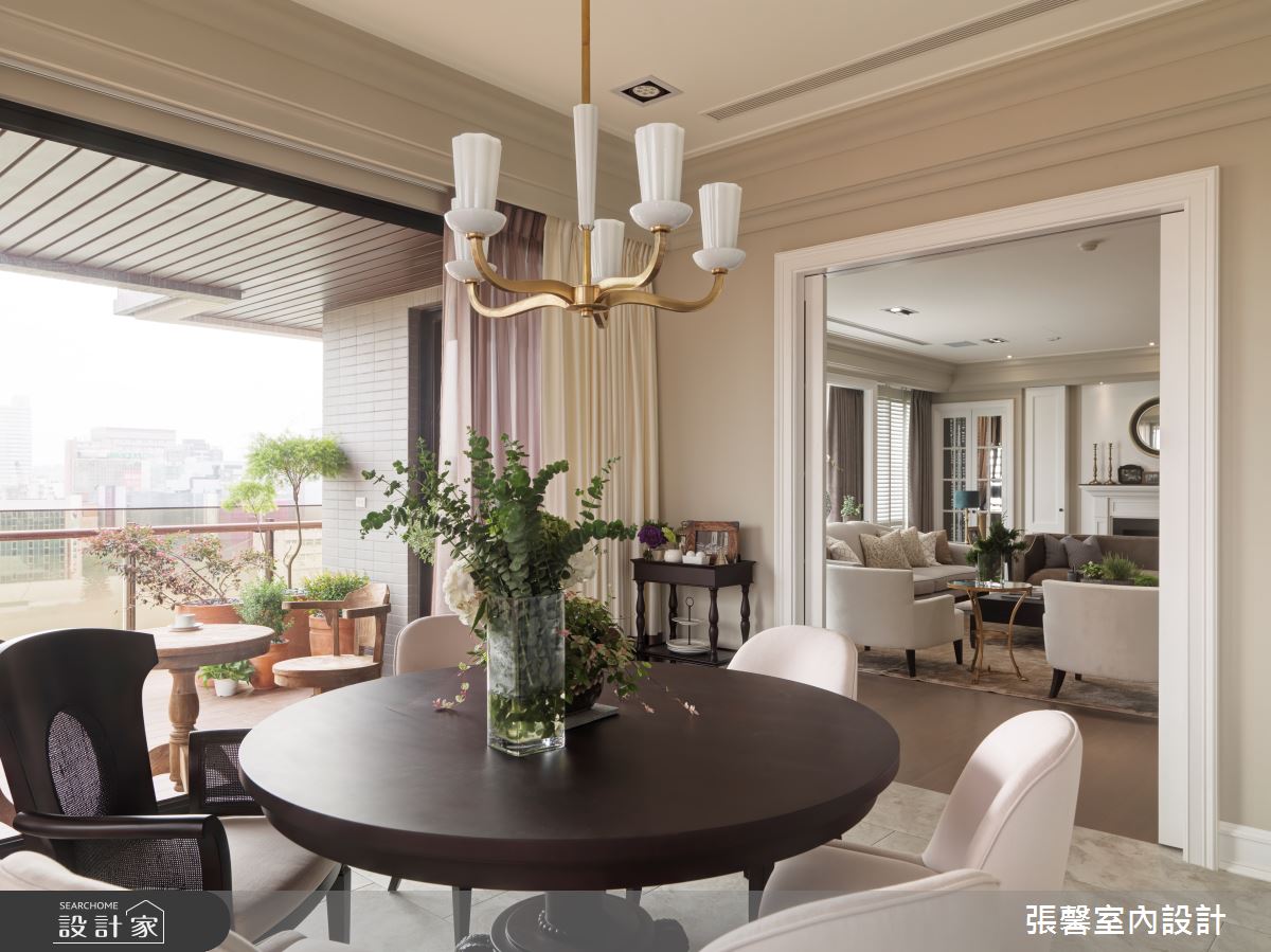 81坪預售屋＿美式風餐廳案例圖片＿張馨室內設計/瀚觀室內裝修設計工程有限公司＿張馨_三個女人的家之11