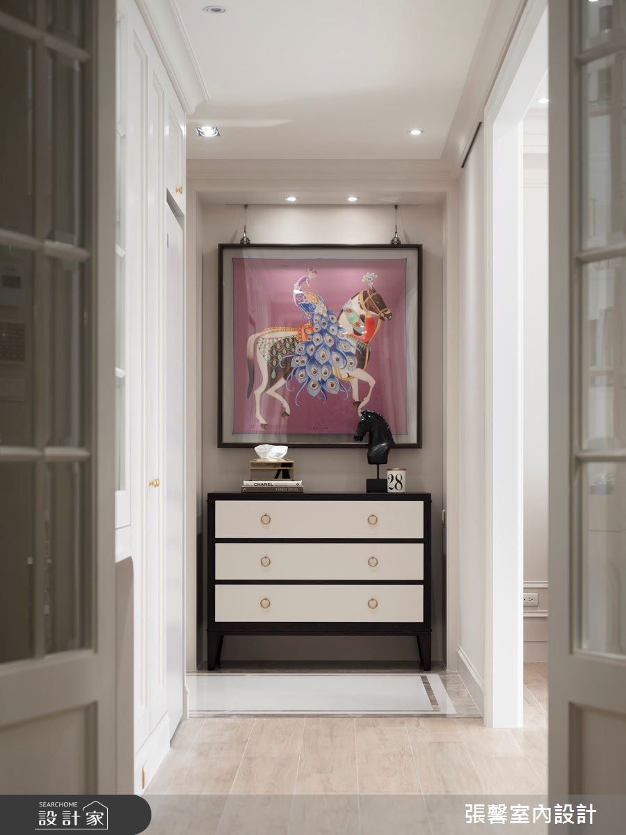 35坪新成屋(5年以下)＿美式風玄關案例圖片＿張馨室內設計/瀚觀室內裝修設計工程有限公司＿張馨_勾勒 微醺生活之3