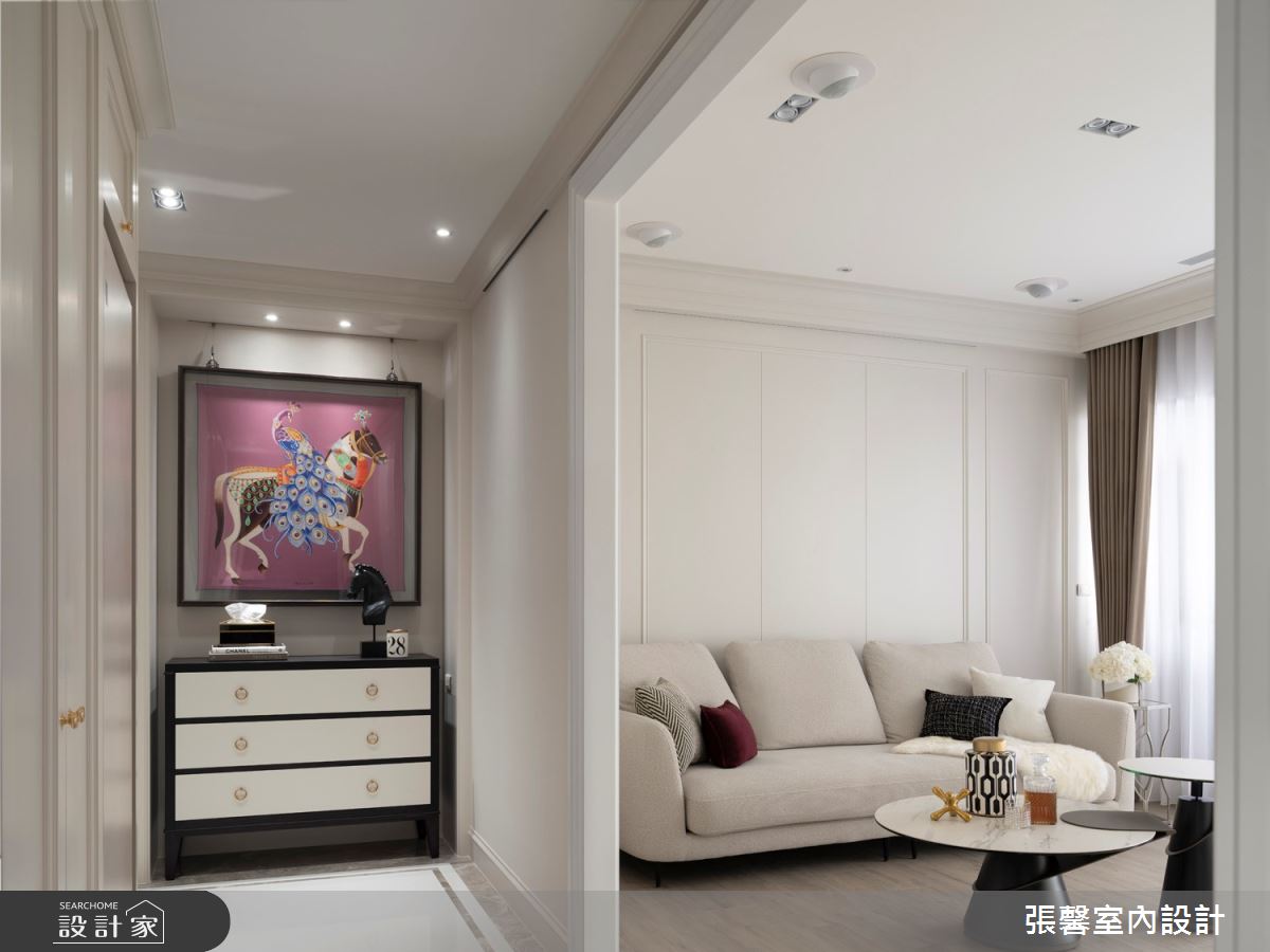 35坪新成屋(5年以下)＿美式風玄關客廳案例圖片＿張馨室內設計/瀚觀室內裝修設計工程有限公司＿張馨_勾勒 微醺生活之4