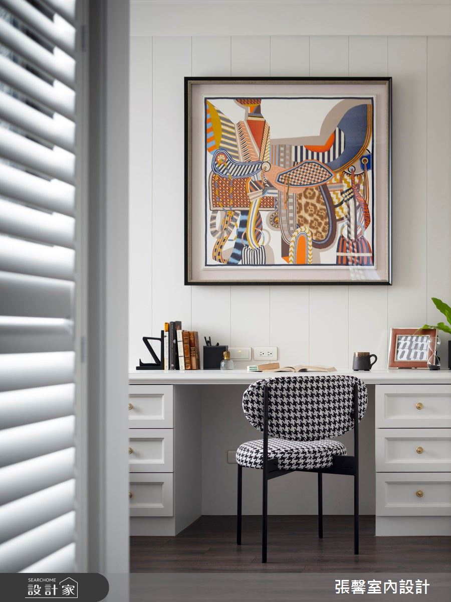 35坪新成屋(5年以下)＿美式風書房案例圖片＿張馨室內設計/瀚觀室內裝修設計工程有限公司＿張馨_勾勒 微醺生活之11