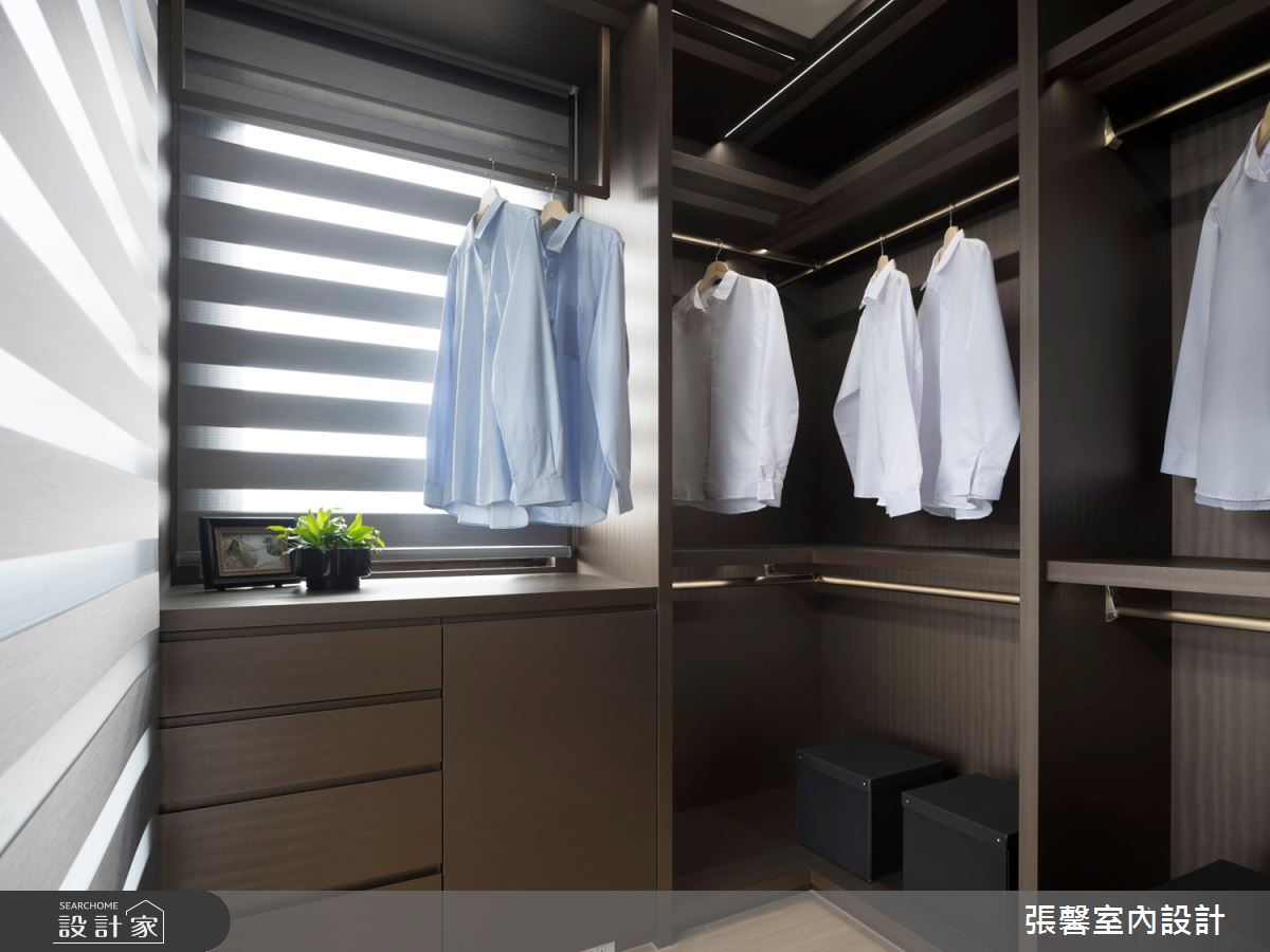 35坪新成屋(5年以下)＿美式風更衣間案例圖片＿張馨室內設計/瀚觀室內裝修設計工程有限公司＿張馨_勾勒 微醺生活之28