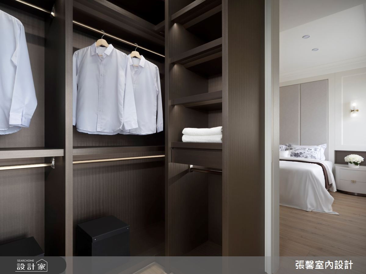 35坪新成屋(5年以下)＿美式風臥室更衣間案例圖片＿張馨室內設計/瀚觀室內裝修設計工程有限公司＿張馨_勾勒 微醺生活之27