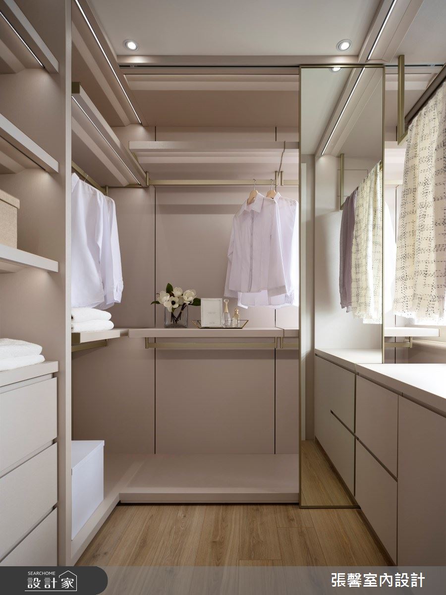 35坪新成屋(5年以下)＿美式風更衣間案例圖片＿張馨室內設計/瀚觀室內裝修設計工程有限公司＿張馨_勾勒 微醺生活之31