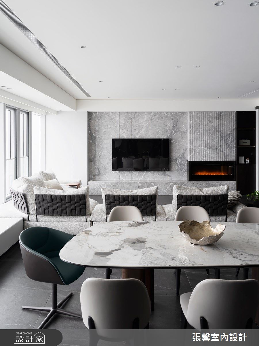 75坪毛胚屋＿現代風客廳餐廳案例圖片＿張馨室內設計/瀚觀室內裝修設計工程有限公司＿張馨_續集之17