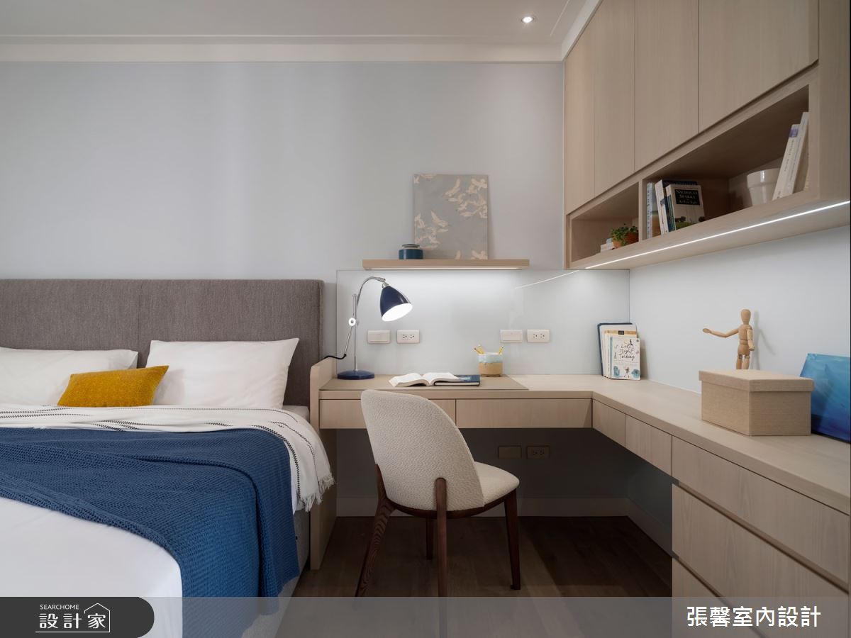 新成屋(5年以下)＿美式風臥室案例圖片＿張馨室內設計/瀚觀室內裝修設計工程有限公司＿張馨_沐光調之42