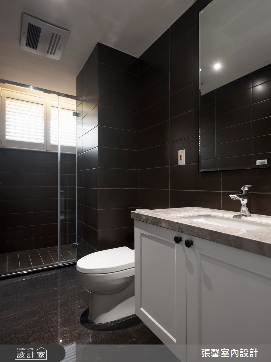 新成屋(5年以下)＿美式風浴室案例圖片＿張馨室內設計/瀚觀室內裝修設計工程有限公司＿張馨_沐光調之47