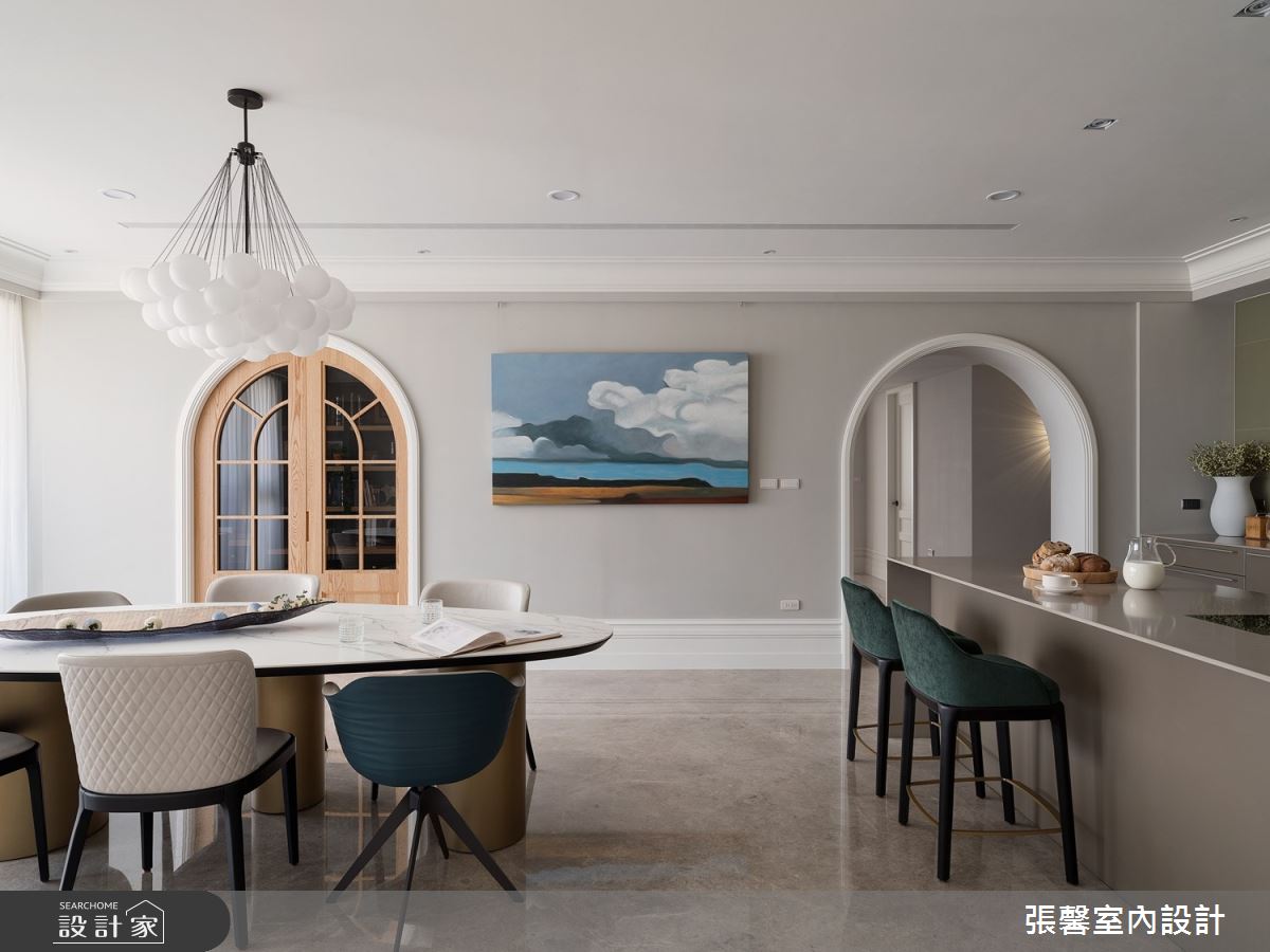 新成屋(5年以下)＿美式風餐廳中島案例圖片＿張馨室內設計/瀚觀室內裝修設計工程有限公司＿張馨_童畫故事之10