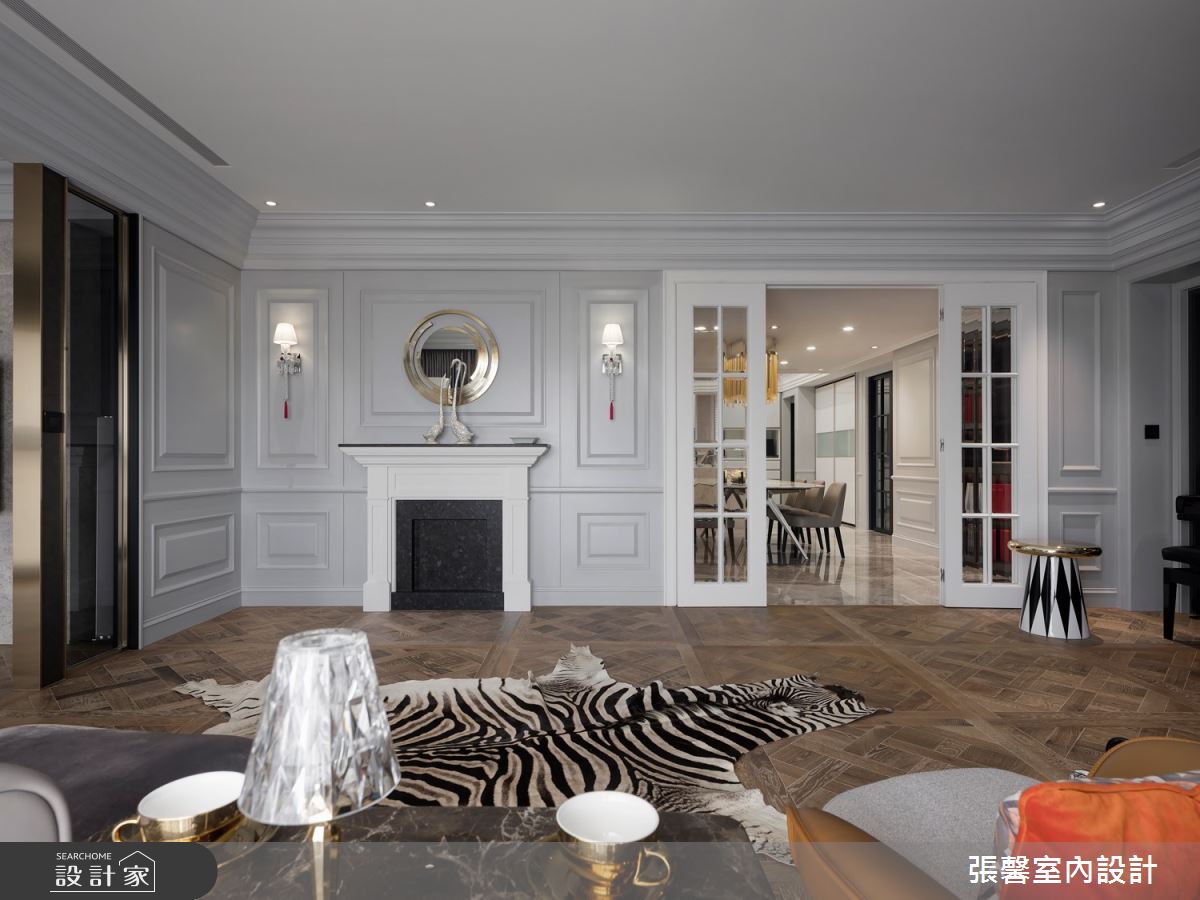 68坪毛胚屋＿美式風客廳案例圖片＿張馨室內設計/瀚觀室內裝修設計工程有限公司＿張馨_華爾滋圓舞曲之14