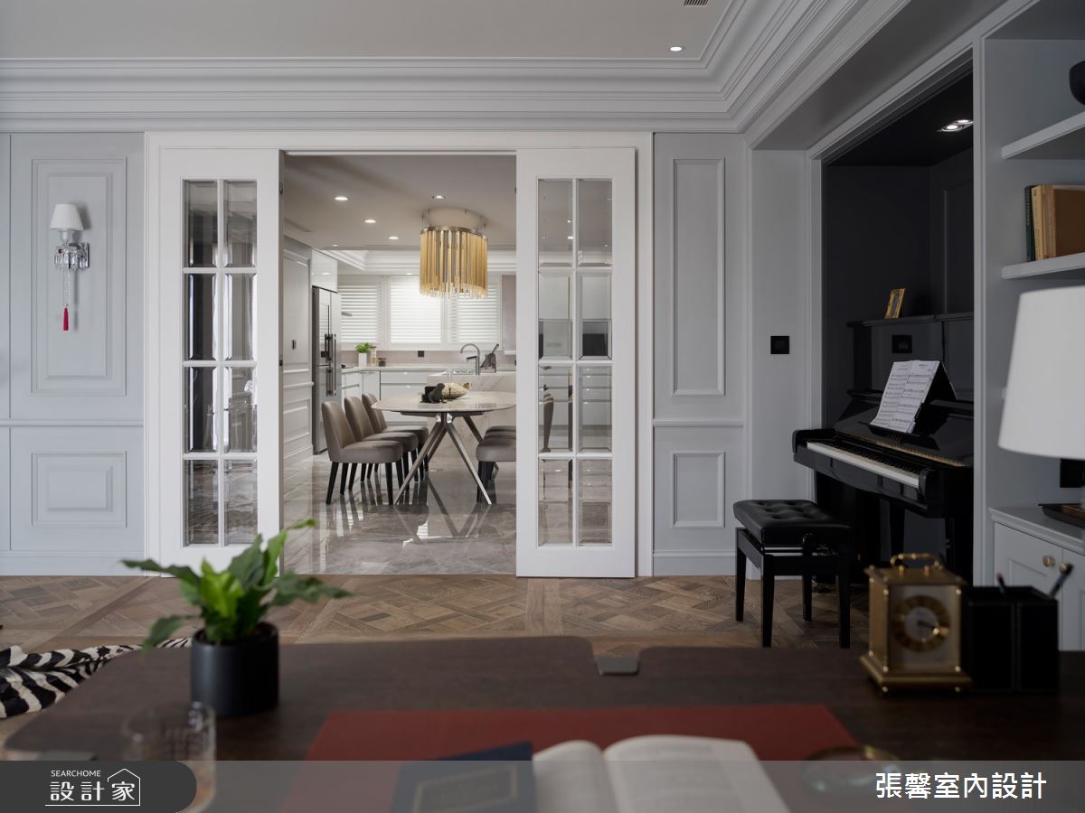 68坪毛胚屋＿美式風客廳餐廳案例圖片＿張馨室內設計/瀚觀室內裝修設計工程有限公司＿張馨_華爾滋圓舞曲之13