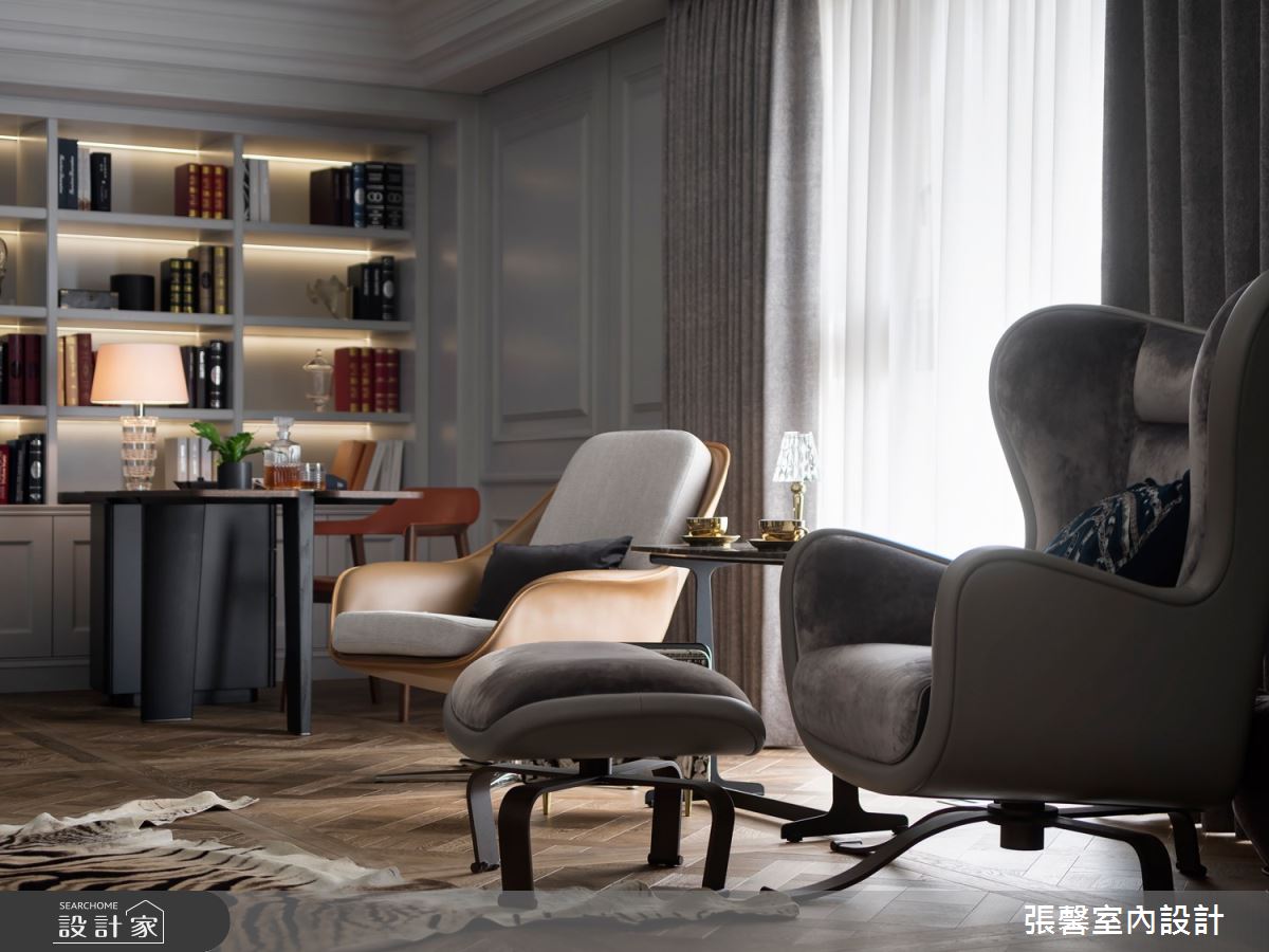 68坪毛胚屋＿美式風客廳案例圖片＿張馨室內設計/瀚觀室內裝修設計工程有限公司＿張馨_華爾滋圓舞曲之21