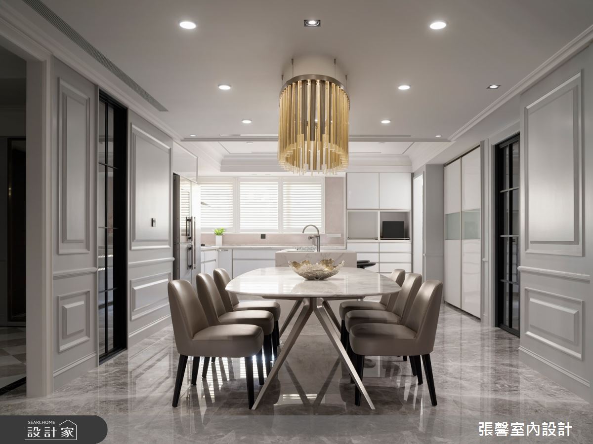 68坪毛胚屋＿美式風餐廳廚房案例圖片＿張馨室內設計/瀚觀室內裝修設計工程有限公司＿張馨_華爾滋圓舞曲之8