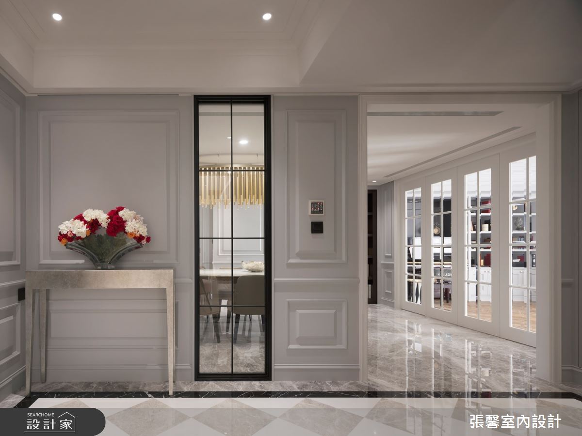 68坪毛胚屋＿美式風玄關案例圖片＿張馨室內設計/瀚觀室內裝修設計工程有限公司＿張馨_華爾滋圓舞曲之1