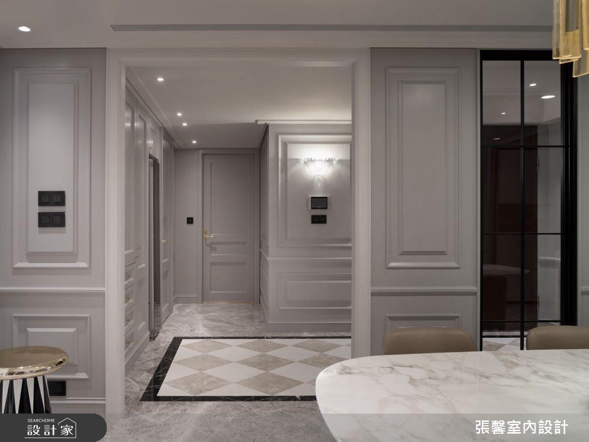 68坪毛胚屋＿美式風玄關案例圖片＿張馨室內設計/瀚觀室內裝修設計工程有限公司＿張馨_華爾滋圓舞曲之4