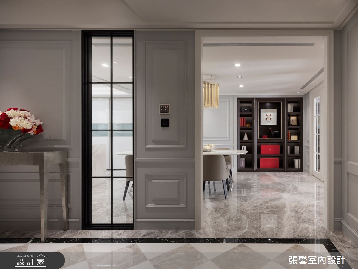68坪毛胚屋＿美式風玄關餐廳案例圖片＿張馨室內設計/瀚觀室內裝修設計工程有限公司＿張馨_華爾滋圓舞曲之5
